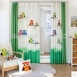 wholesale pastoral cartoon owl kids room curtain window curtain for living room baby curtains home decoration cortina door curtains - Blackout Shades For Baby Room wholesale pastoral cartoon owl kids room curtain window curtain for living room baby curtains home decoration cortina door curtains - Blackout Shades For Baby Room