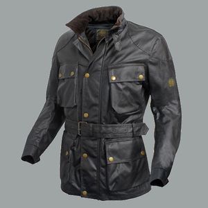 Wholesale-2015 New  quilted coat Men's thick Jacket double layer Waxed Cotton with cotton vest casual Man motorcycle Jackets