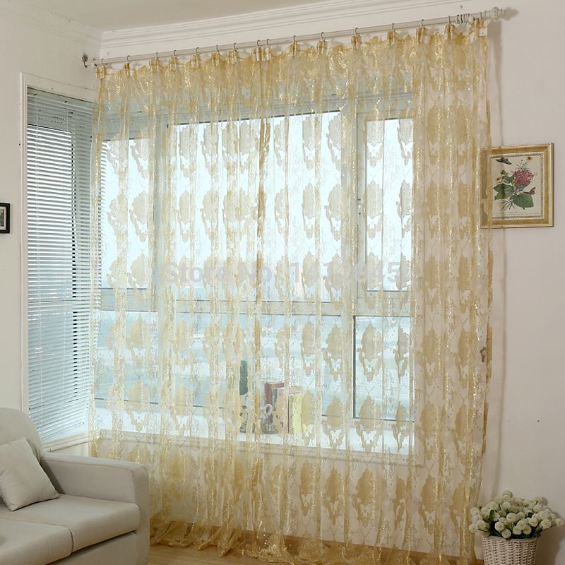 Wholesale Fashion Modern Organza Finished Window Screning Curtain For