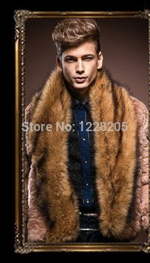 Wholesale-Fashion Men Faux Fox Fur Vest with Hoodie Thick Fur hooded Mens Waistcoats Sleeveless Jacket Coat outerwear Male clothing coats