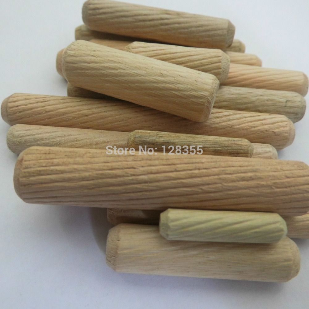 M8x40mm Grooved / Fluted, Wooden, Dowel Pin Wooden Dowel Sticks Diy Hobby Craft Furniture Screws