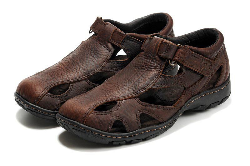 Newest MOQ:1pc men's sandal genuine leather sandals casual beach shoes ...