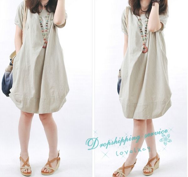 Women Clothing Big Yards Loose Dresses linen Short Dress Female Casual Dress Free Shipping, Red
Women Clothing Big Yards Loose Dresses linen Short Dress Female Casual Dress Free Shipping, Red