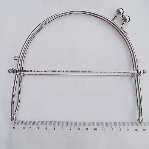 Discount 15cm Silver Bag Handles Metal Purse Frame Handbag Handle