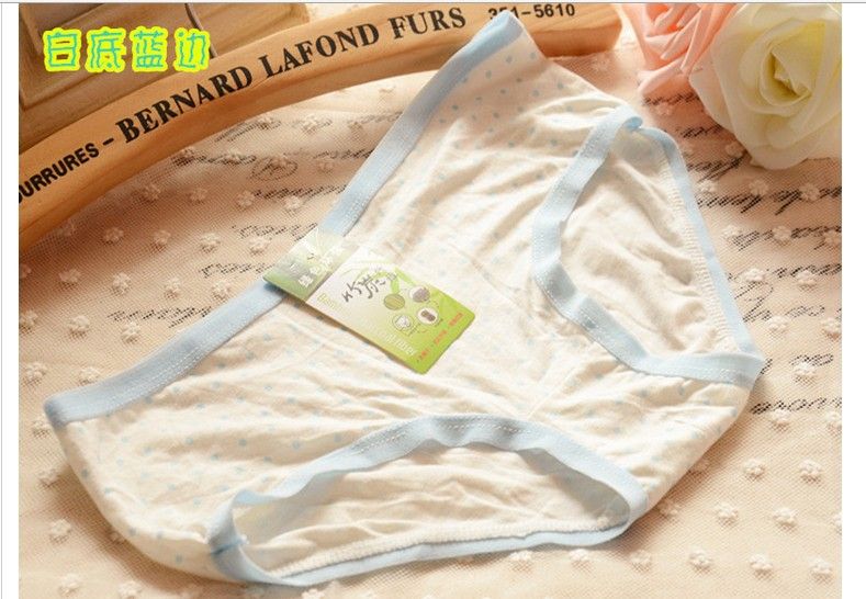 breathable12pcs comfortable soft close women's bamboo dot trunk boxer panties sexy underwear women female / shorts