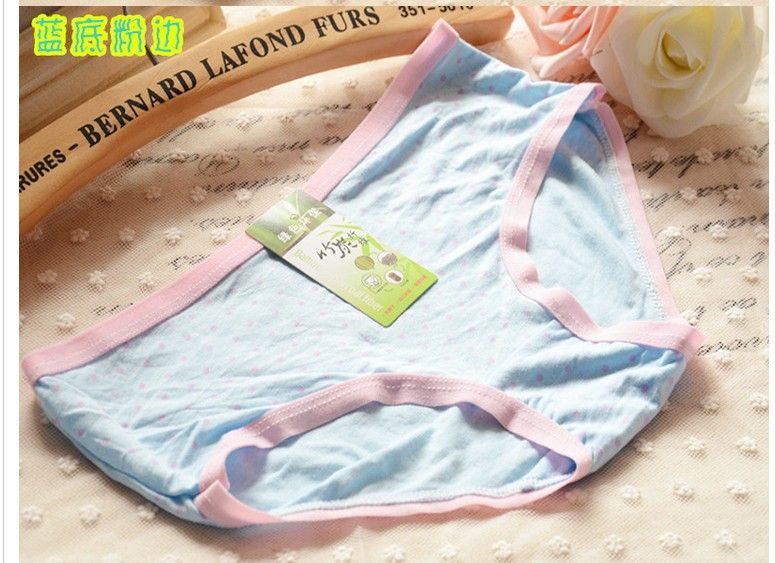 breathable12pcs comfortable soft close women's bamboo dot trunk boxer panties sexy underwear women female / shorts