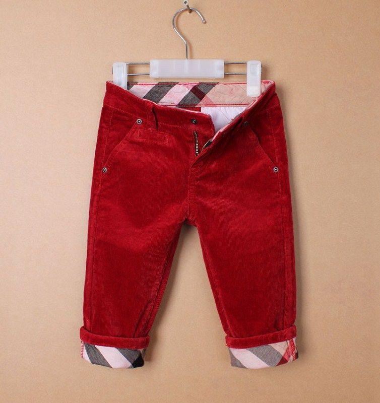 boys red corduroy pants
