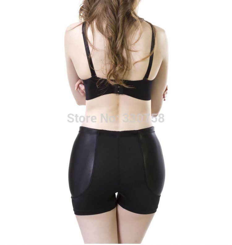 Women's Fixed Padded Fake Hip Panties Medium Waist Boyshorts Traceless Anti Emptied Knickers Underpants Lingerie Only Plump Hip