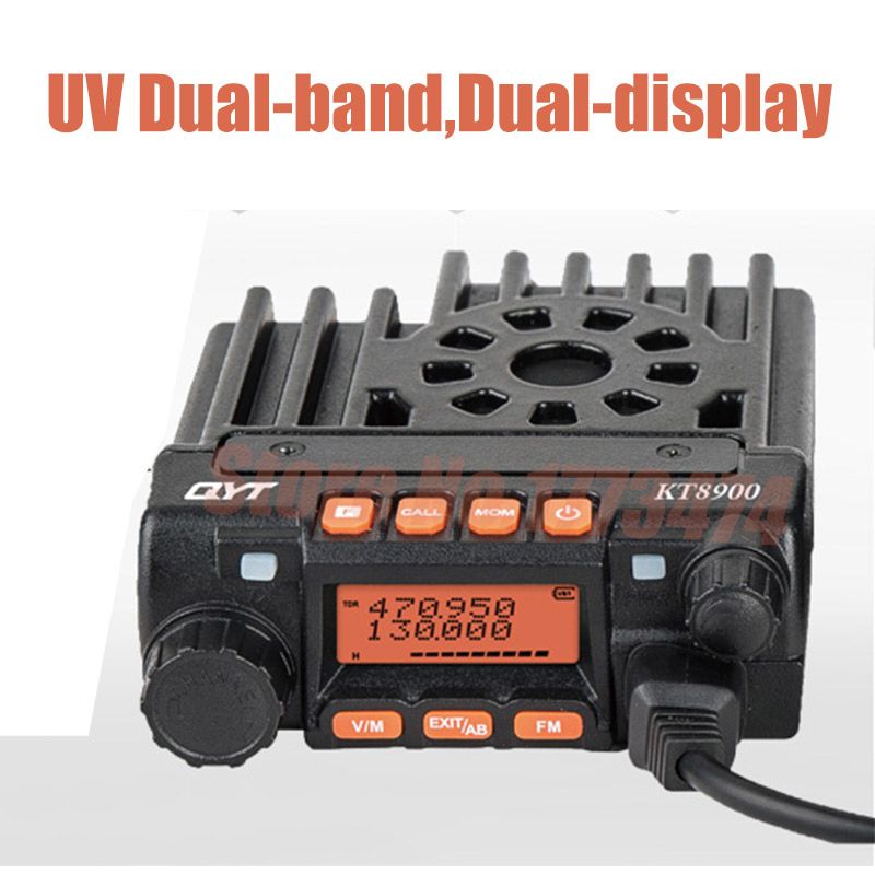Qyt Kt8900 Mobile Radio Vhf Uhf Dual Band Mini Mobile Car Radio Station Two Way Radio Fm
