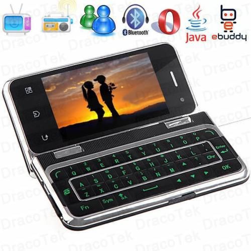 Dapeng T6000 3.6'' Dual Touch Screen + Qwerty Keyboard Flip Cell Phone