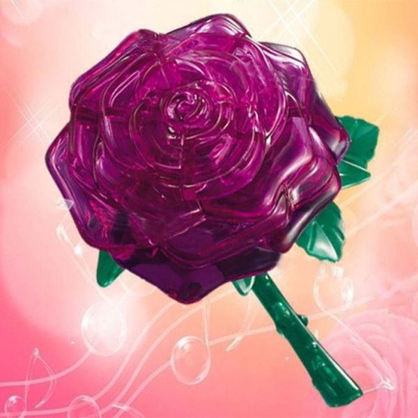 3d crystal rose puzzle 3d crystal rose puzzle