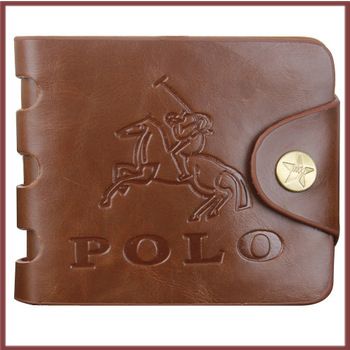 2015 Hot Sale! Crazy Horse Skin Mens Wallets Polo Wallet For Men Designer Brand Purse Small Man ...