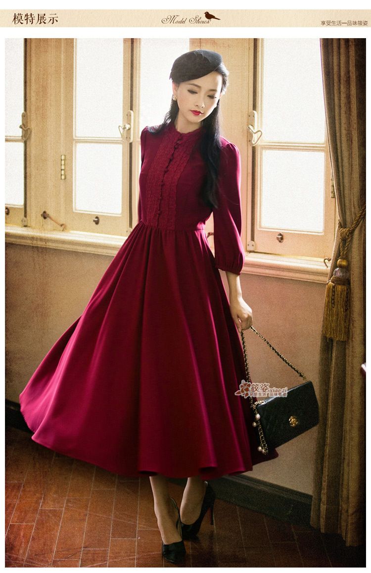 Demon Style 2015 Autumn Vintage Women S Elegant Classic