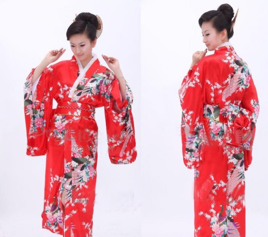 2017 New Red Chinese Silk Women
