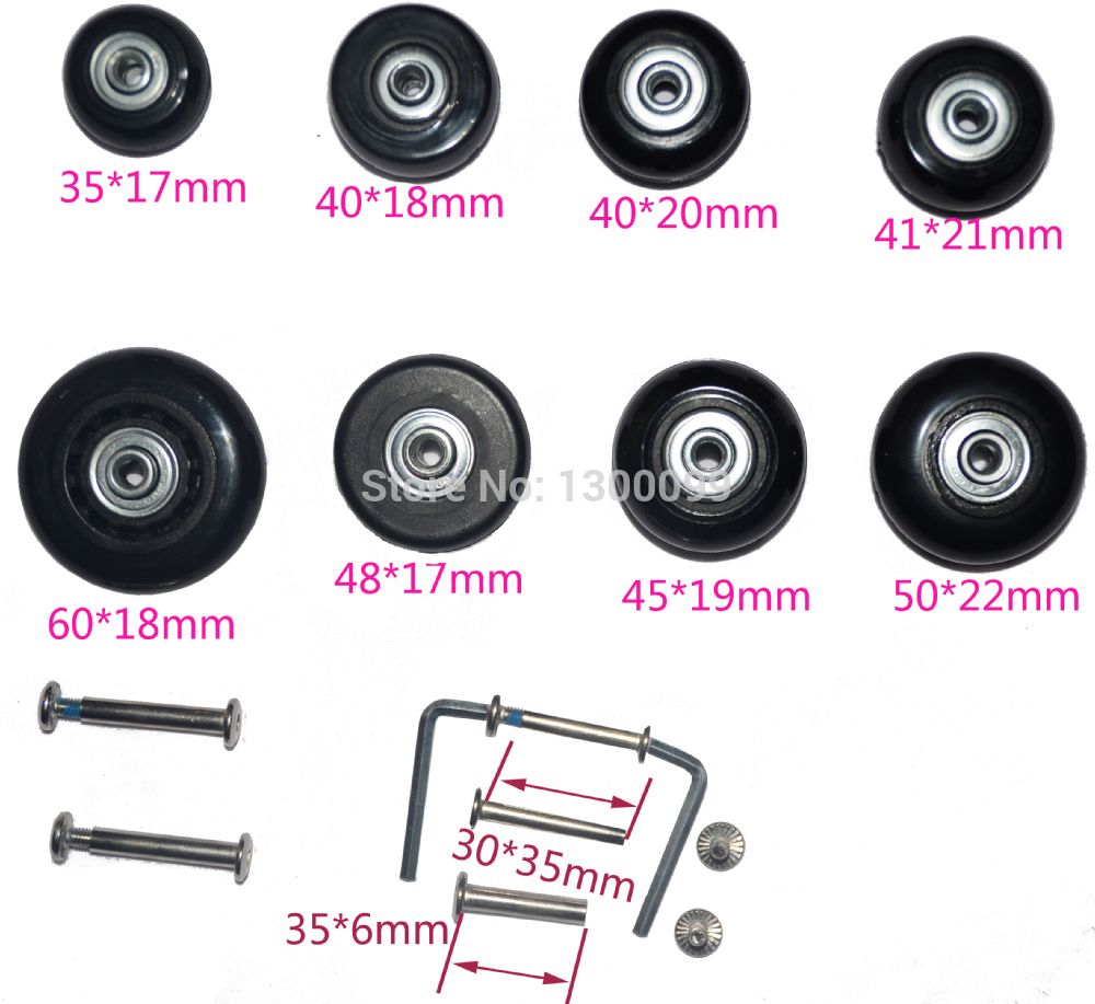 2017 Replacement Spinner Luggage Suitcase Inline Wheels Dia35*17mm