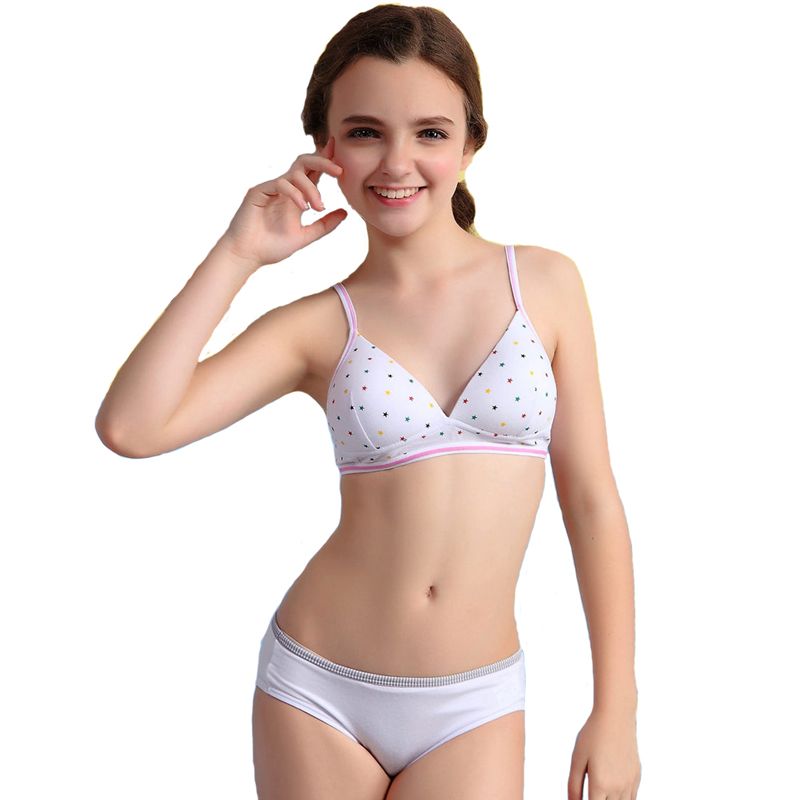 Wholesale 2015 Wofee Young Girl Bra And Pant Sets Young Student Bra