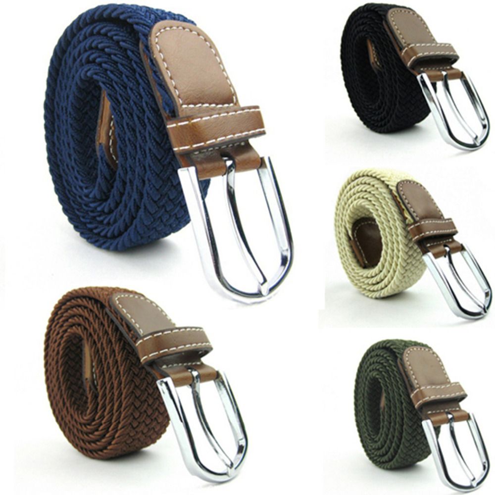 Wholesale-2015 New Unisex Casual Stretch Belt Men Woven Canvas Elastic Belt Pin Buckle Belt For Men Women 5 Colors, Blue
Wholesale-2015 New Unisex Casual Stretch Belt Men Woven Canvas Elastic Belt Pin Buckle Belt For Men Women 5 Colors, Blue