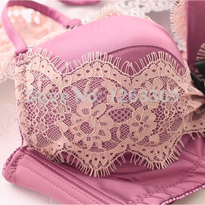 Wholesale-New Pretty Design Satin Padded Push-Up Women Bra Brief Sets, Underwear Women Set, Russian Lingerie Set, Female Sexy Underwear