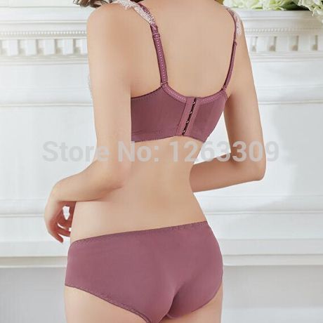 Wholesale-New Pretty Design Satin Padded Push-Up Women Bra Brief Sets, Underwear Women Set, Russian Lingerie Set, Female Sexy Underwear