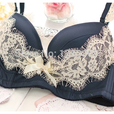 Wholesale-New Pretty Design Satin Padded Push-Up Women Bra Brief Sets, Underwear Women Set, Russian Lingerie Set, Female Sexy Underwear