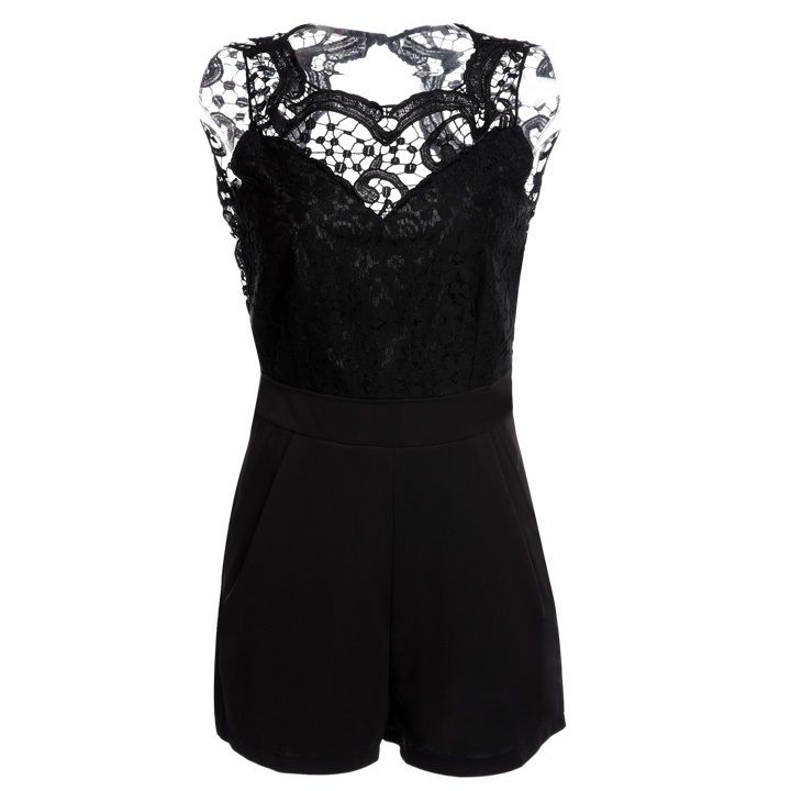 Wholesale- Playsuit Romper Women Clothing Overalls Sexy Summer Brand Casual White Black Sleeveless Halter Jumpsuit 51