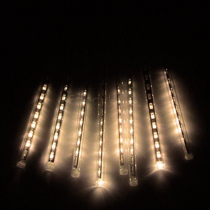 Best Quality Wholesale Hot New 30cm Shower Rain Meteor Tube Led String Light For Christmas ...