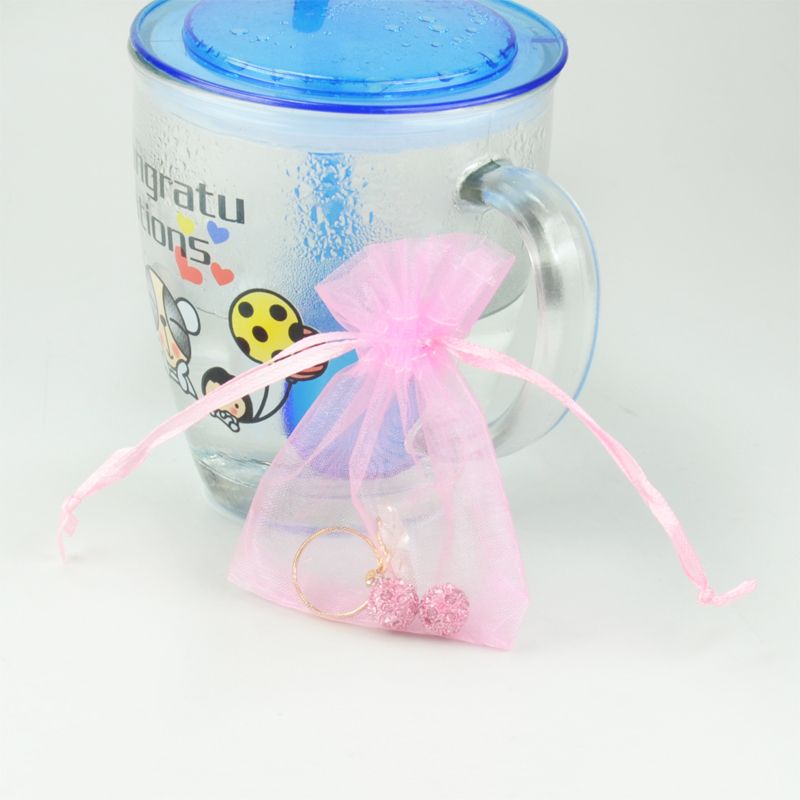 Wholesale-Hottest 7*9cm Solid color silk pearl yarn bags/jewelry accessories storage bag 1pcs/lot Dropping Order Support