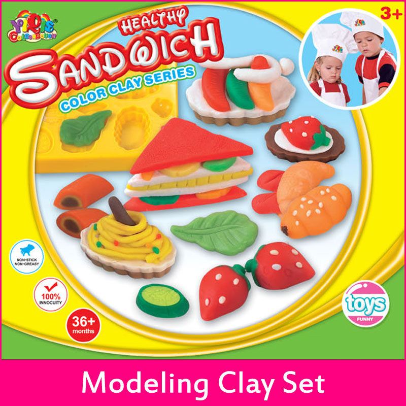 2017 Wholesale Modeling Clay Gift Playdough Mold Set Educational Toys