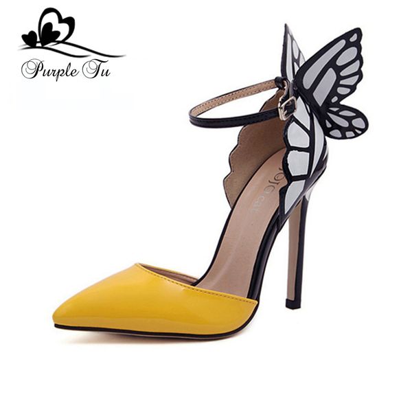 wholesale-sophia webster women pumps brand pointed toe high heel women's designer butterfly wedding party shoes woman size 35-41, Black
wholesale-sophia webster women pumps brand pointed toe high heel women's designer butterfly wedding party shoes woman size 35-41, Black