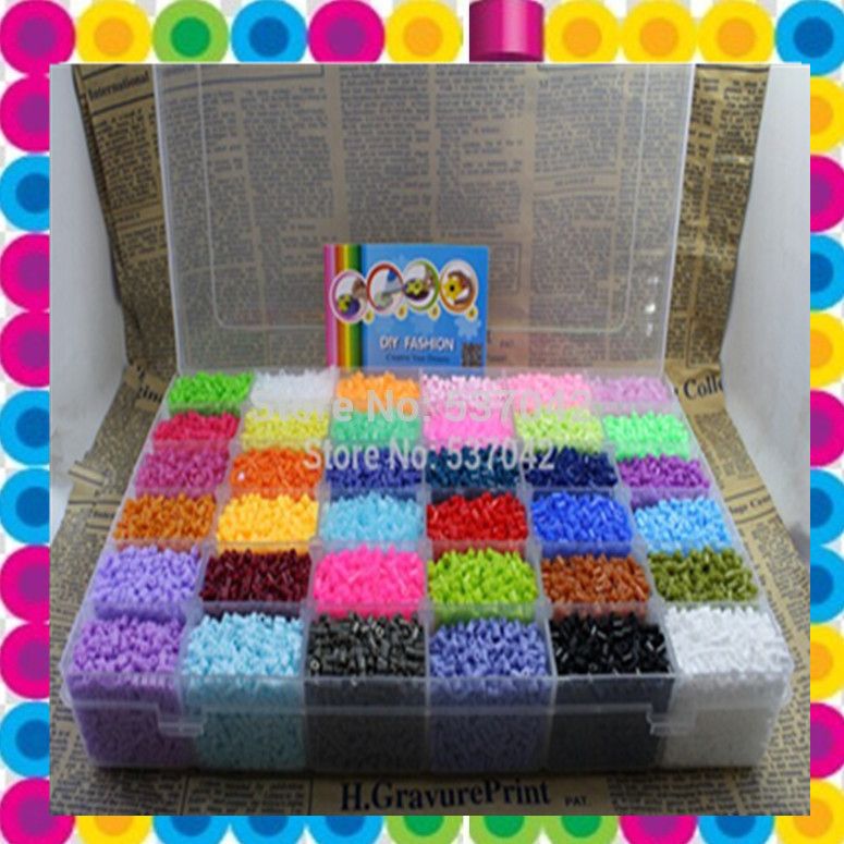 2017 Wholesale Mini 3mm Hama Beads Box Set Pe Perler Bead Landing