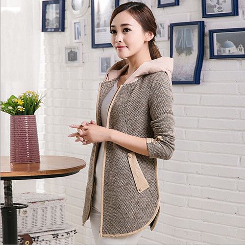Wholesale-2015 New Fashion Woman Casual Coat Sweatshirts Hoodies Solid Striped Pockets Zipper Full Spring/Winter High Quality -WC0017, Khaki
Wholesale-2015 New Fashion Woman Casual Coat Sweatshirts Hoodies Solid Striped Pockets Zipper Full Spring/Winter High Quality -WC0017, Khaki