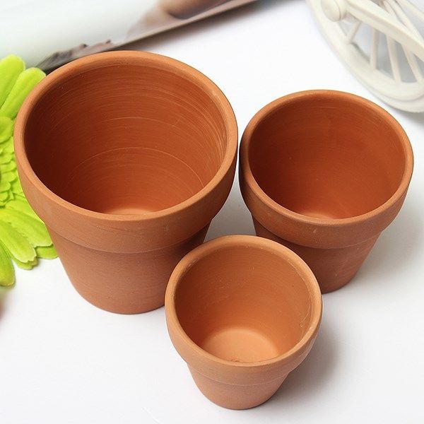 2017 Wholesale Wholesale 3 Sizes Red Clay Pot Meaty Plant Flowers Grow