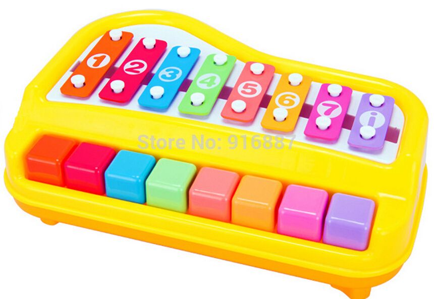 2017 Wholesale Creative Wooden Toys Big Xylophone Baby Music Toy