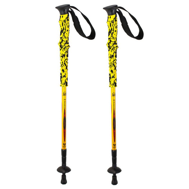 Wholesale Ultralight Nordic Walking Stick Telescoping Ski,Hiking,Trekking Poles Rubber Tips