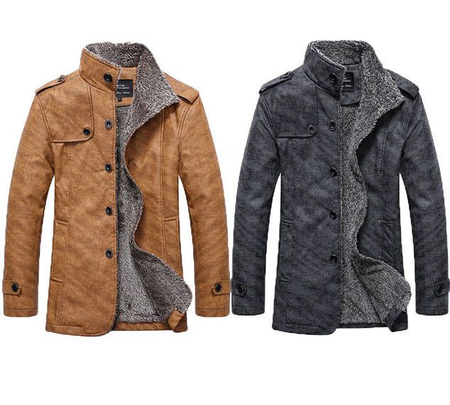 Fall-Free shipping new men's leather jacket men leather jackets for men inside microfleece jacket coat 115