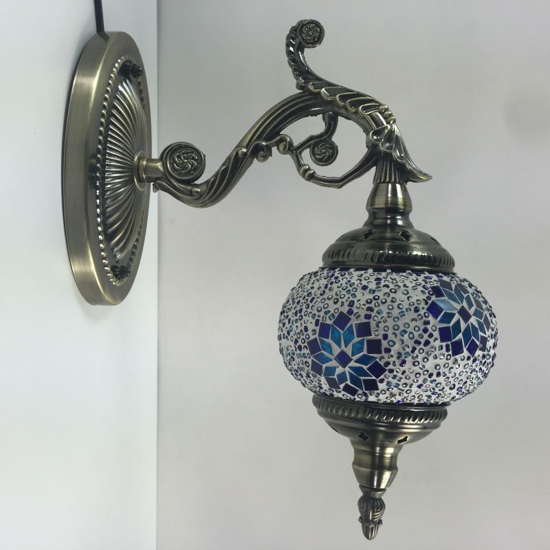 2018 Wholesale Made In China Unique Decorative Turkish Handicraft Wall Sconces Mosaic Lamps In ...