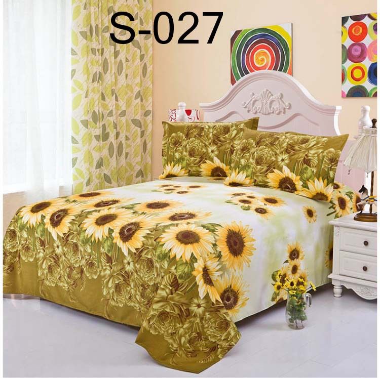 Online Cheap Wholesale Sunflower Open Twin Full Queen Size Polyester