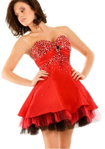 Red homecoming dresses