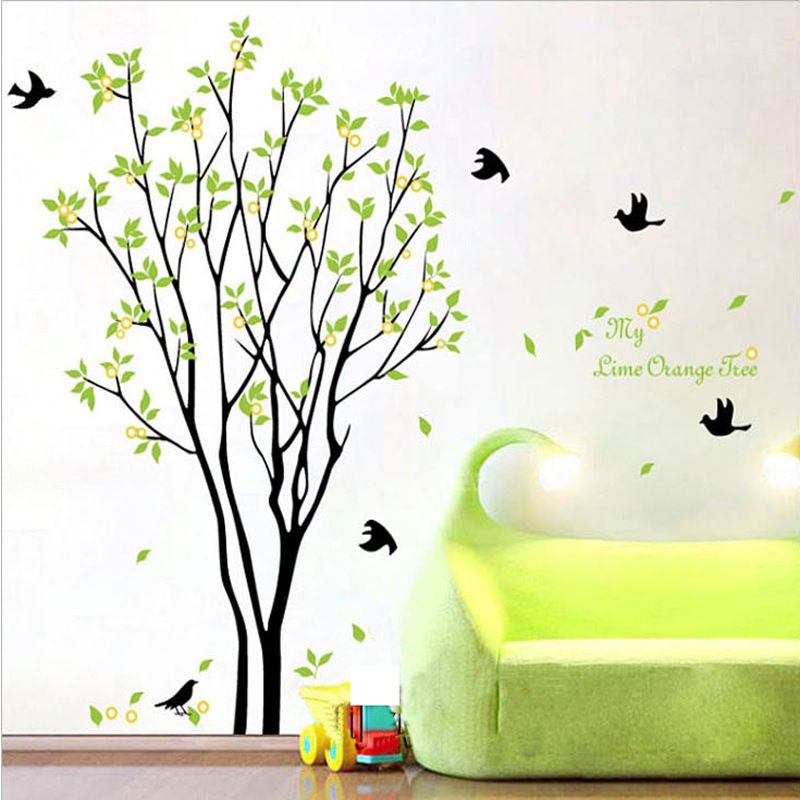 Lime Green Wall Art my lime orange tree wall art mural wall decal sticker green tree Lime Green Wall Art my lime orange tree wall art mural wall decal sticker green tree