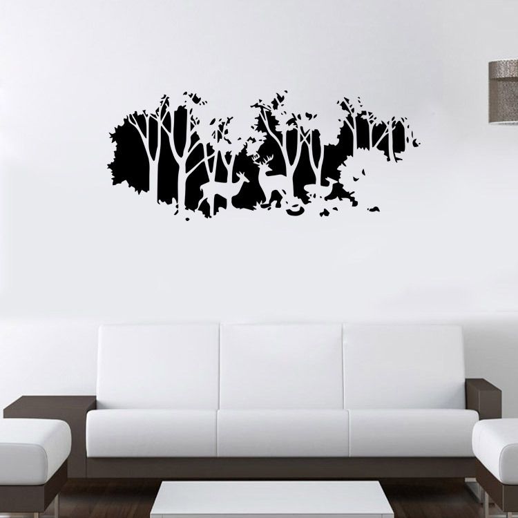 Forest Wall Art extra large deer in the forest wall art mural decor living room Forest Wall Art extra large deer in the forest wall art mural decor living room