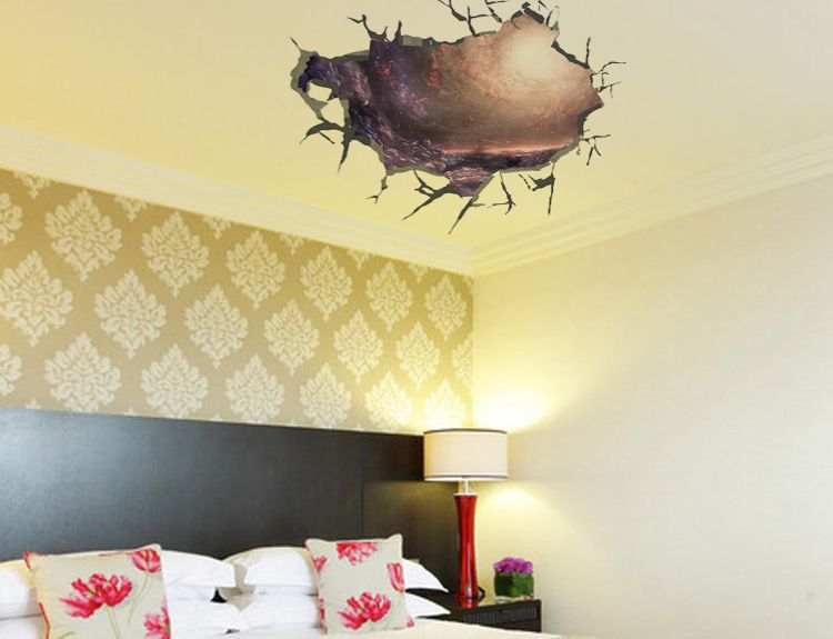 Wall Decor Stickers For Living Room 3d cracked wall decal sticker living room bedroom ceiling wall Wall Decor Stickers For Living Room 3d cracked wall decal sticker living room bedroom ceiling wall