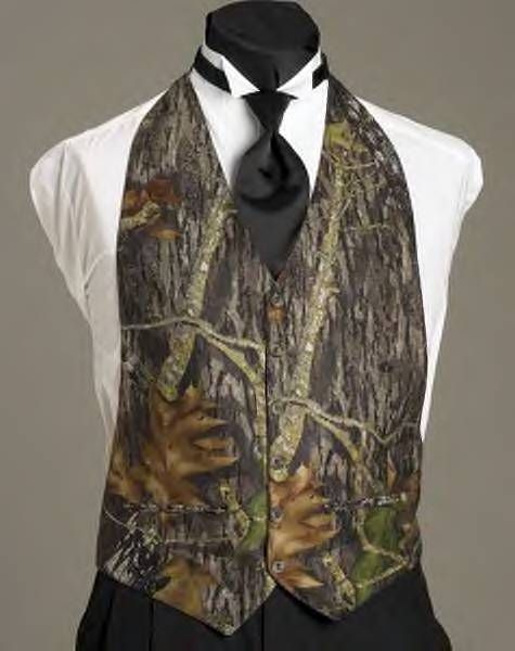camo vests for wedding