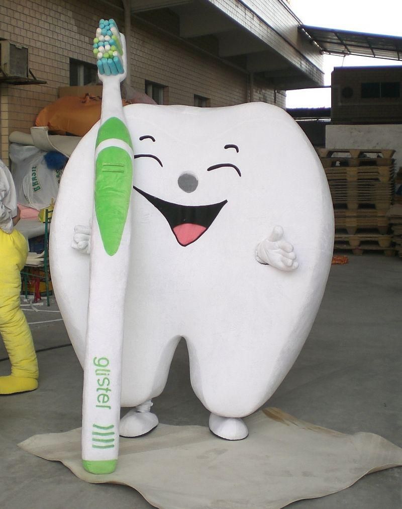 Tooth And Toothbrush Mascot Costume Character Costume Adult Cosplay