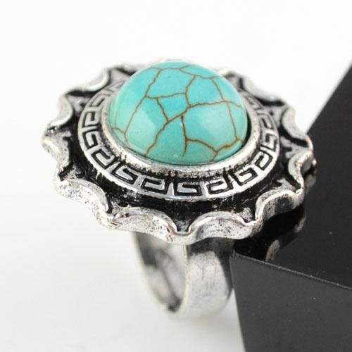 New Rings Jewelry tear turquoise stone wedding rings vintage antique ...