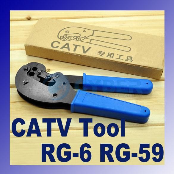 2017 Rg 6 Rg 59 Coax Cable Stripper Tv Hex Steel Connector Crimper/Crimping Tool Catv Adeal 690