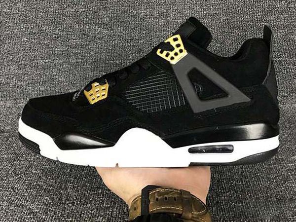 Drop Shipping Wholesale 4 Royalty Black Gold Suede Men Basketball Sports Shoes Sneakers 4S IV Free shipping size 36-47
Drop Shipping Wholesale 4 Royalty Black Gold Suede Men Basketball Sports Shoes Sneakers 4S IV Free shipping size 36-47