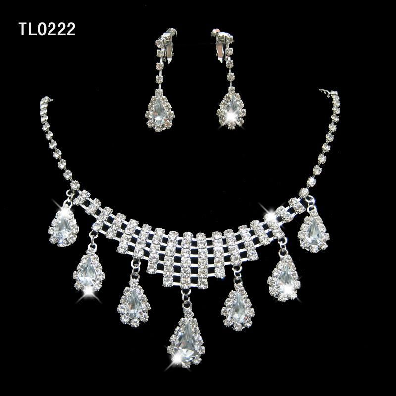 2017 Fashion Jewelry Diamond Necklace Bridal Wedding Prom Pageants