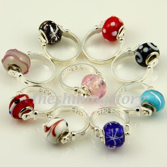 Christmas Chamilia Charms Finger Rings With Big Hole ...