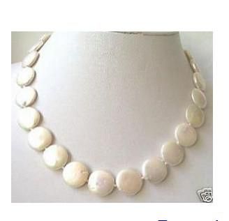 fine Women's pearl Jewelry 100% natural 12-13mm True white coin pearl necklace length 20inches 925silver
fine Women's pearl Jewelry 100% natural 12-13mm True white coin pearl necklace length 20inches 925silver