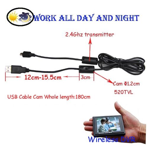 2017 Usb Cable Wireless Pinhole Hidden Camera With Night Vision, 4
